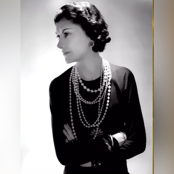 CHANEL & HEPBURN UPCYCLED fashion glam wall art B&W luxury designer home decor - Picture 3 of 8